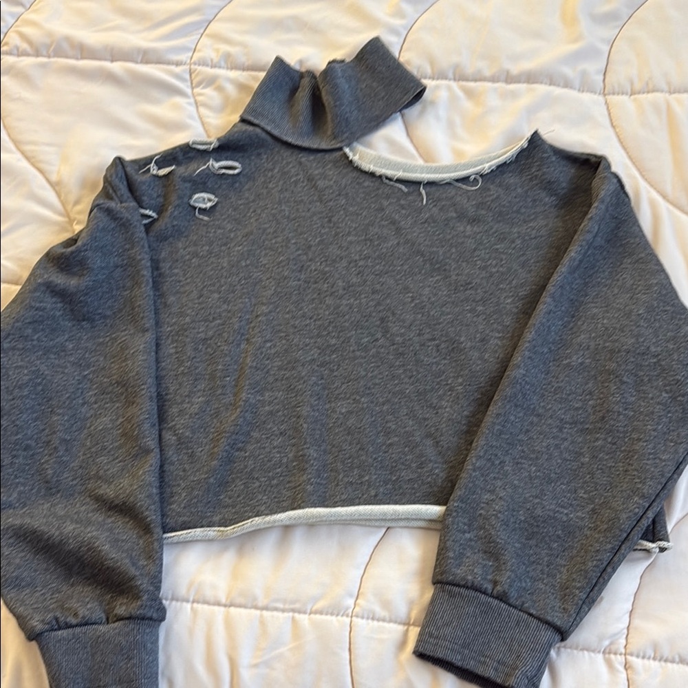 Dance & Marvel Charcoal Knit Top